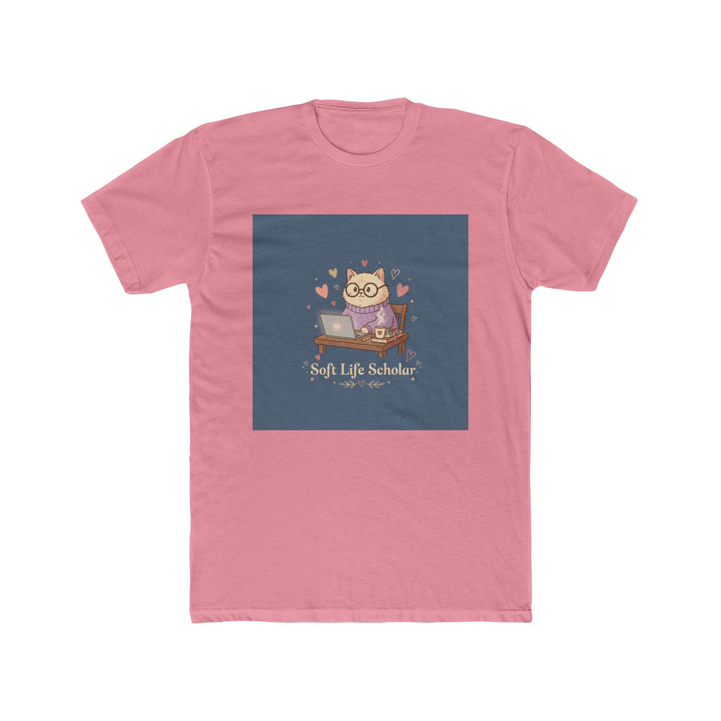 Soft Life Scholar Cat Unisex Tee