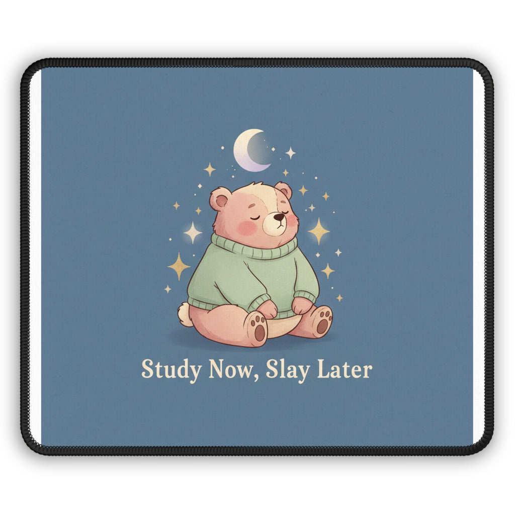 Bear Mouse Pad – Study Now Slay Later