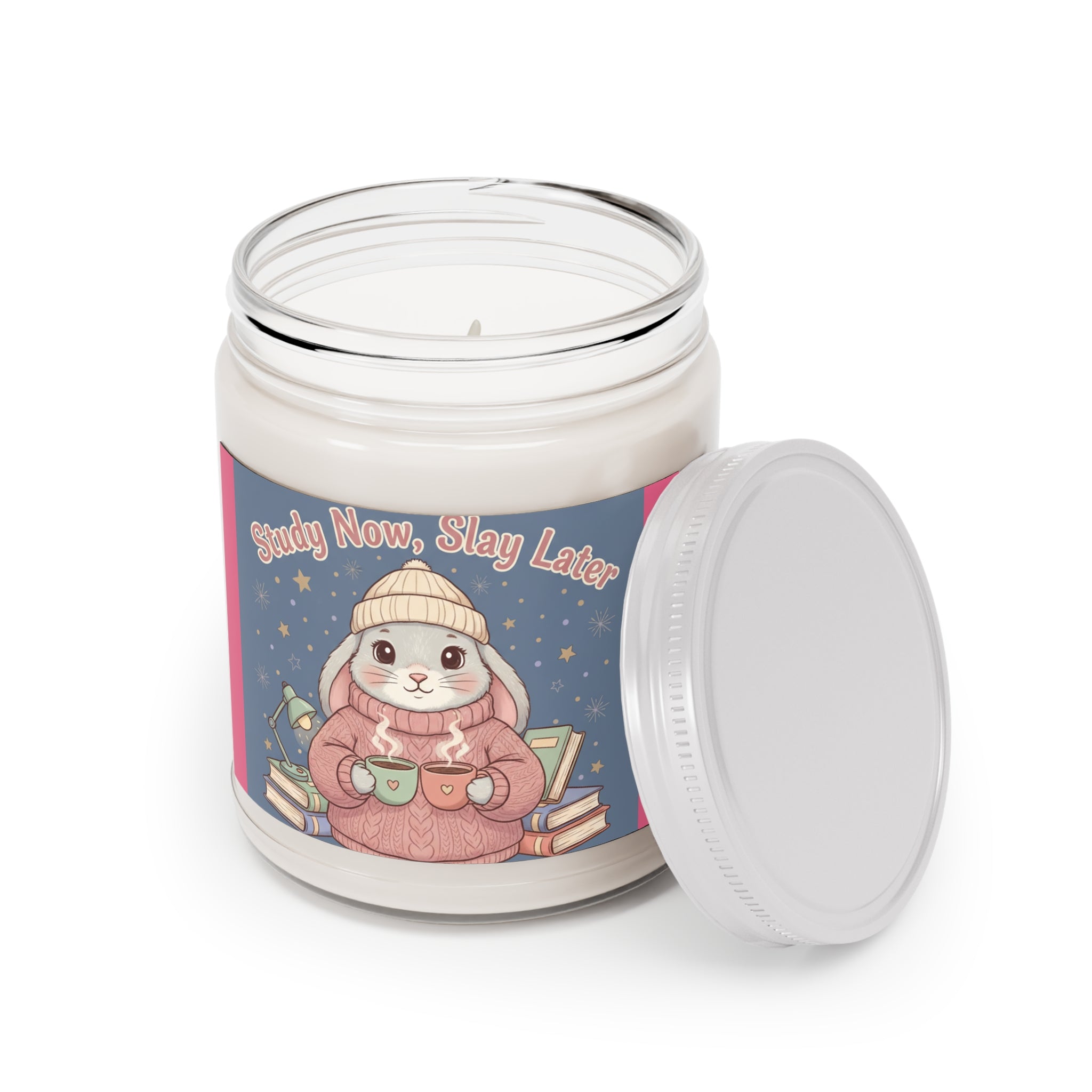 Rabbit Scented Candle – Study Now, Slay Later