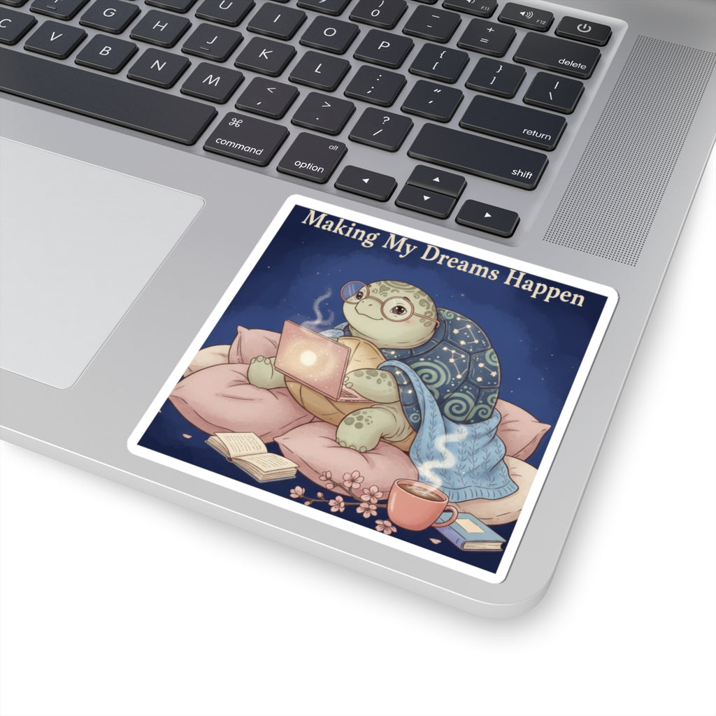 Turtle Kiss-Cut Sticker – Making My Dreams Happen