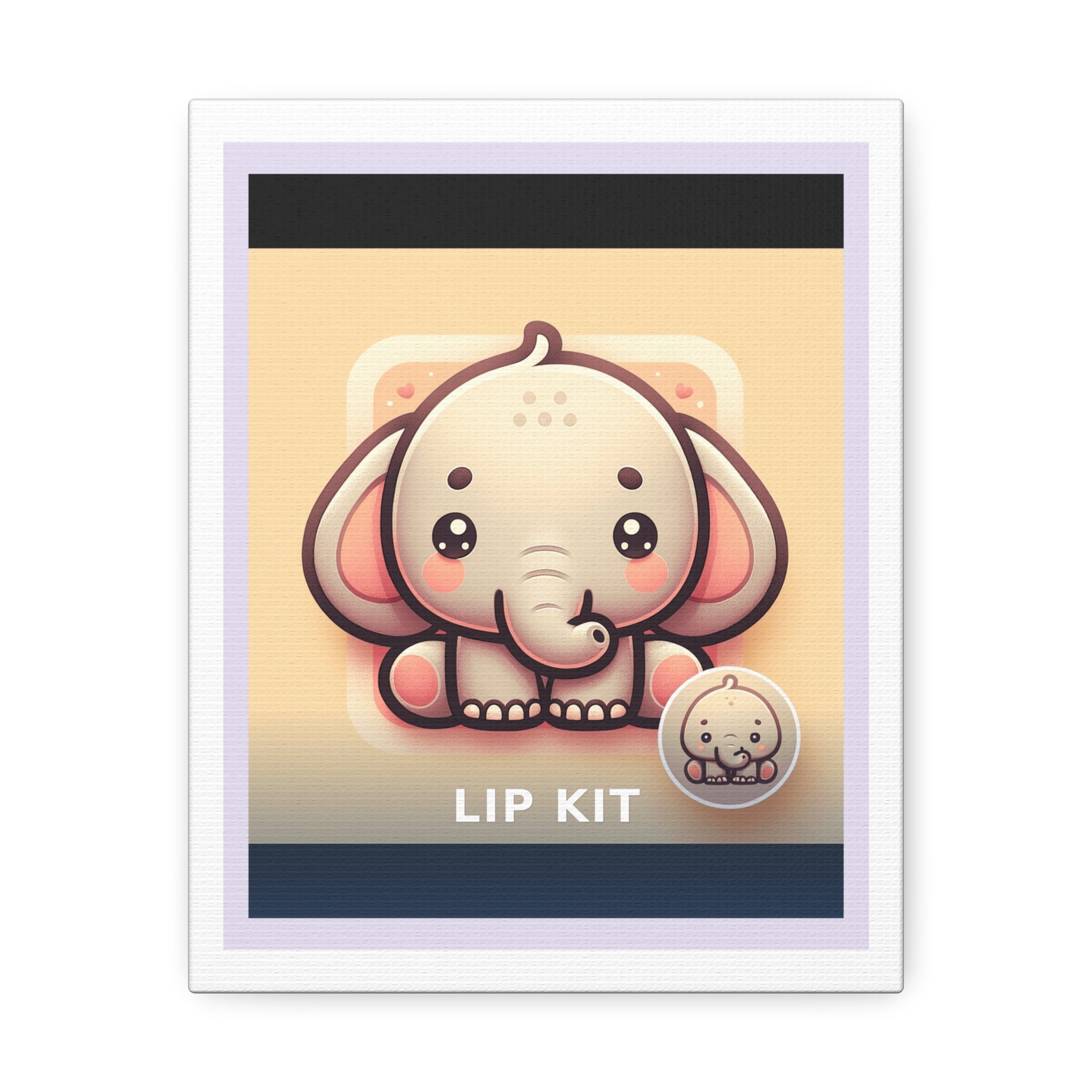 "Lip Kit" Black Cat Canvas | College Girl Gift | Fashion | KayKay Classics