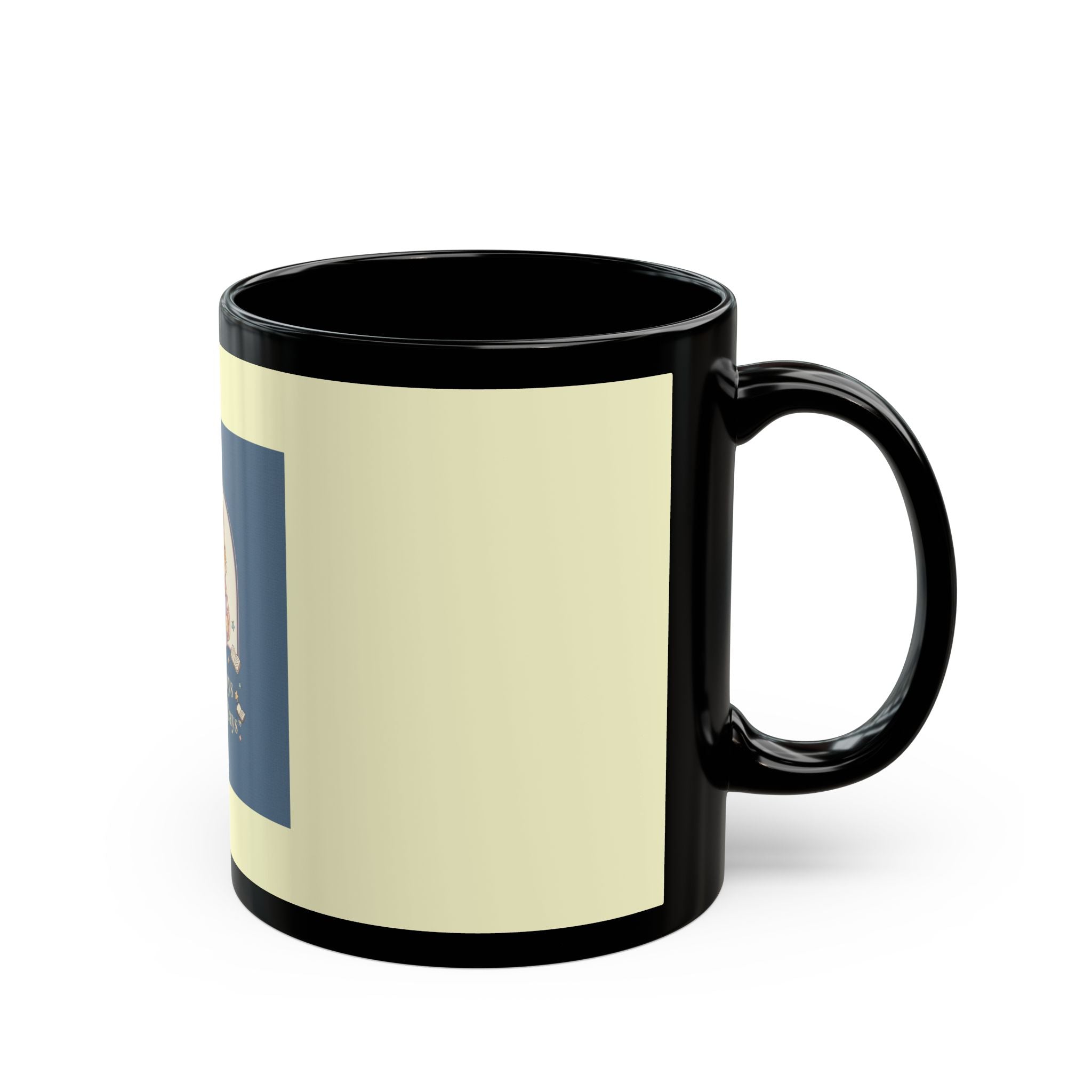 Cat Black Mug 11oz – Library Days Are the Best Days