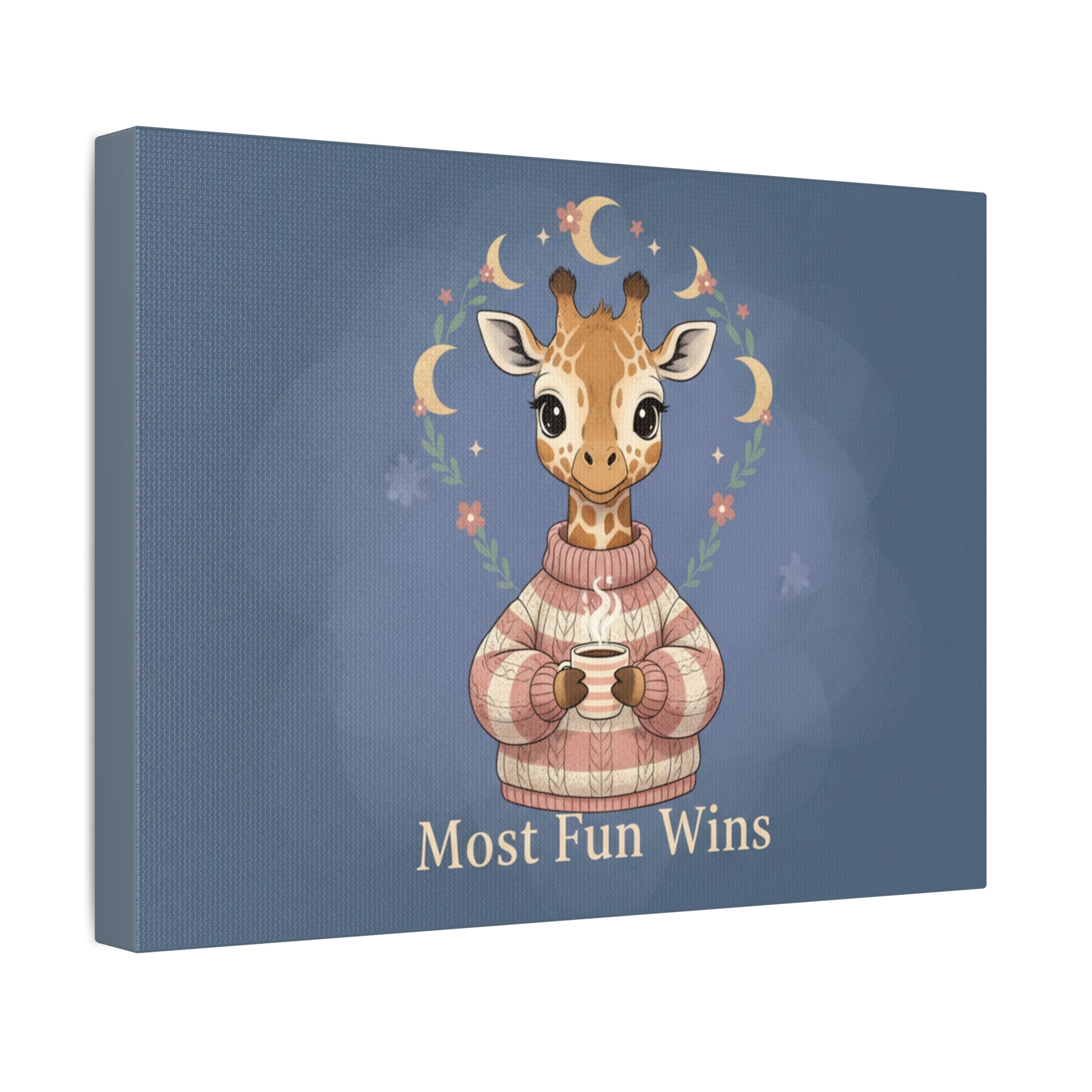 Giraffe Canvas Print – Most Fun Wins
