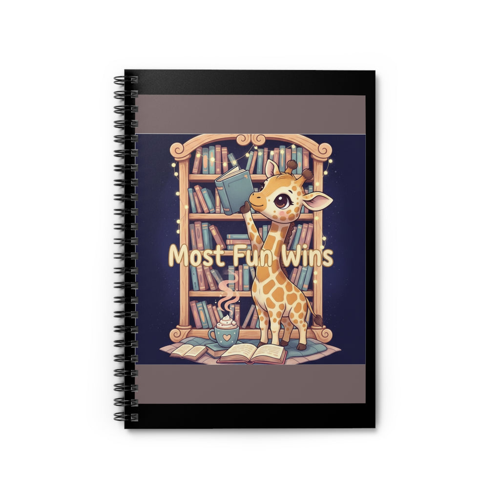 Giraffe Spiral Notebook – Most Fun Wins