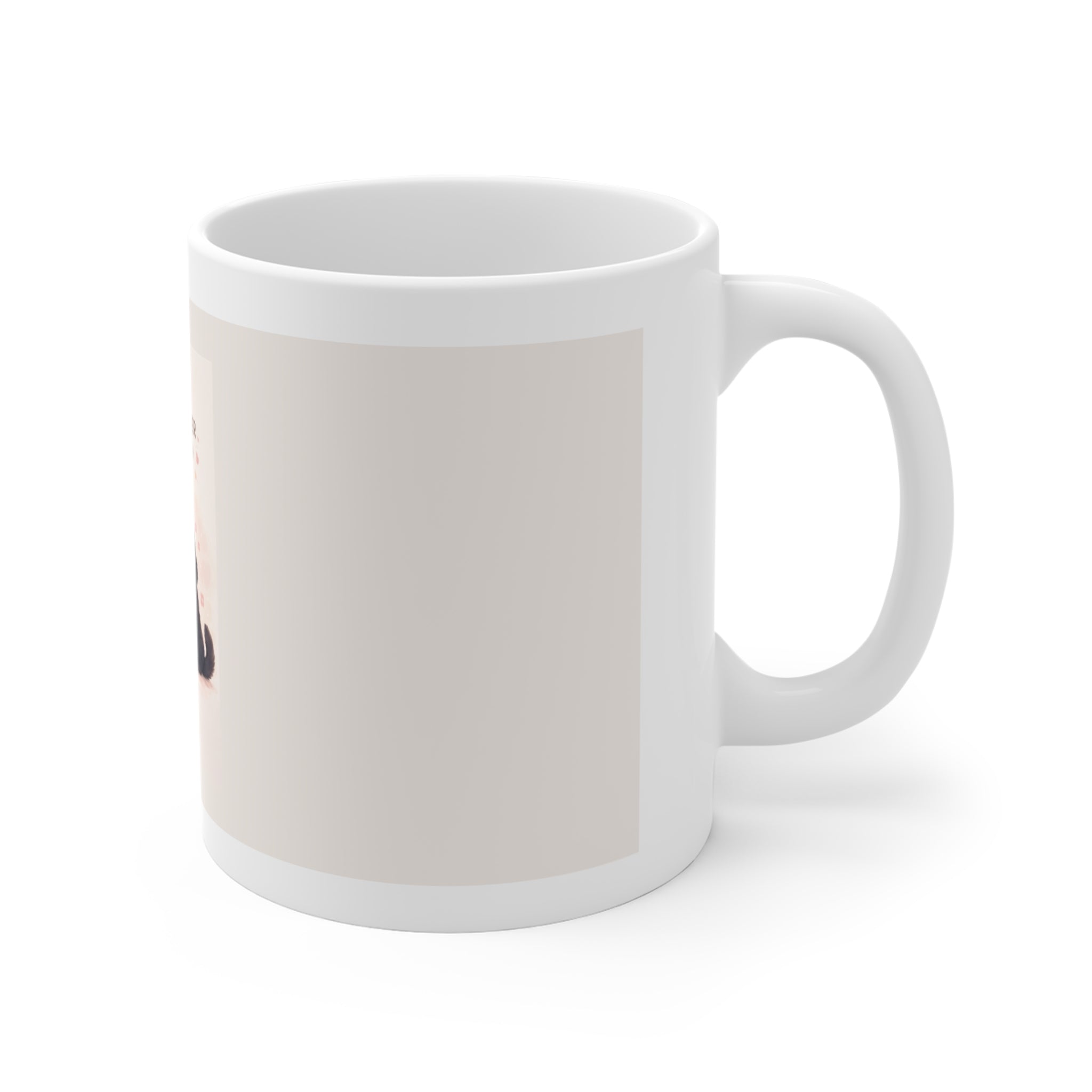 "YOU'RE NEVER TOO MUCH" Black Cat Mug | College Girl Gift | Fashion | KayKay Classics