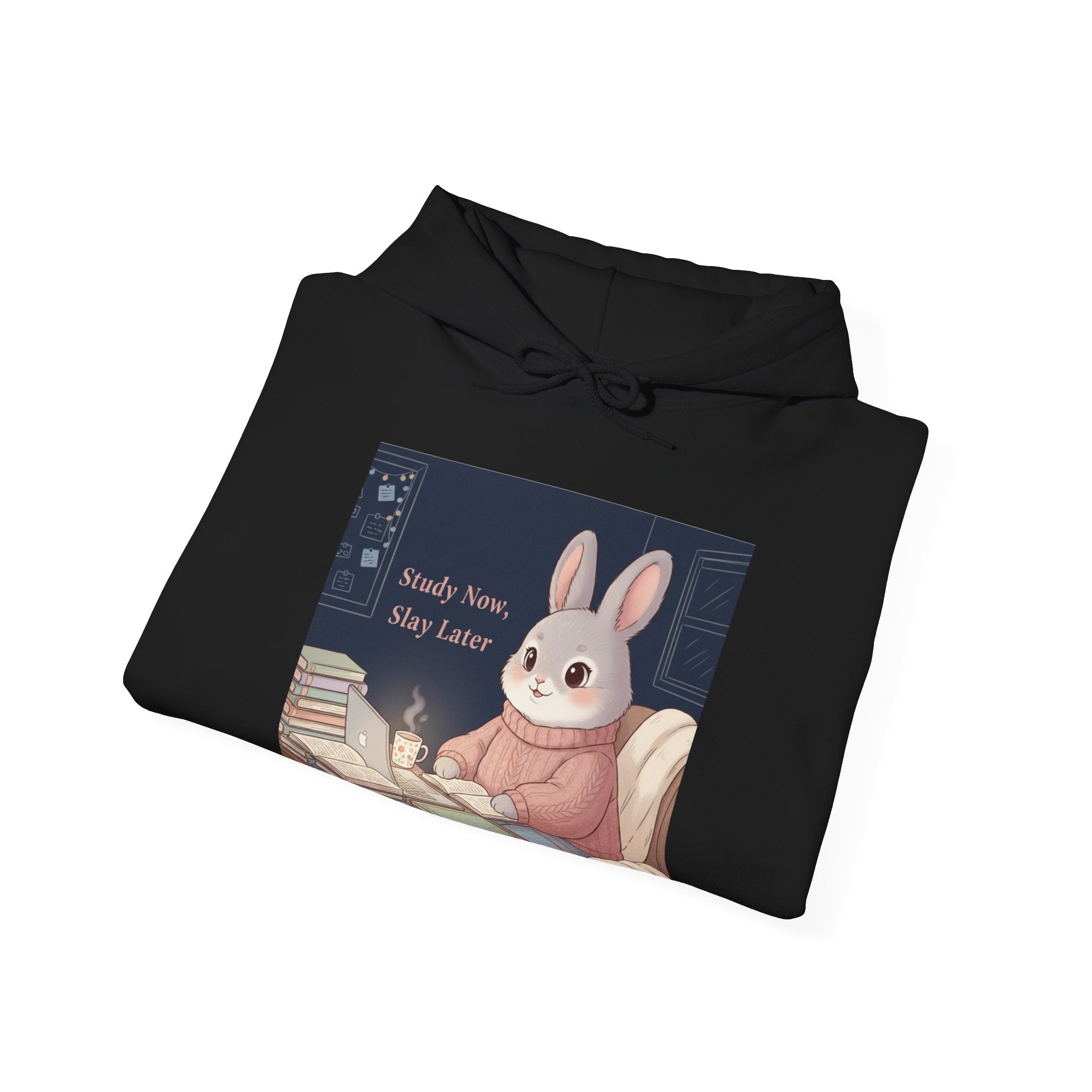 Rabbit Hoodie – Study Now, Slay Later