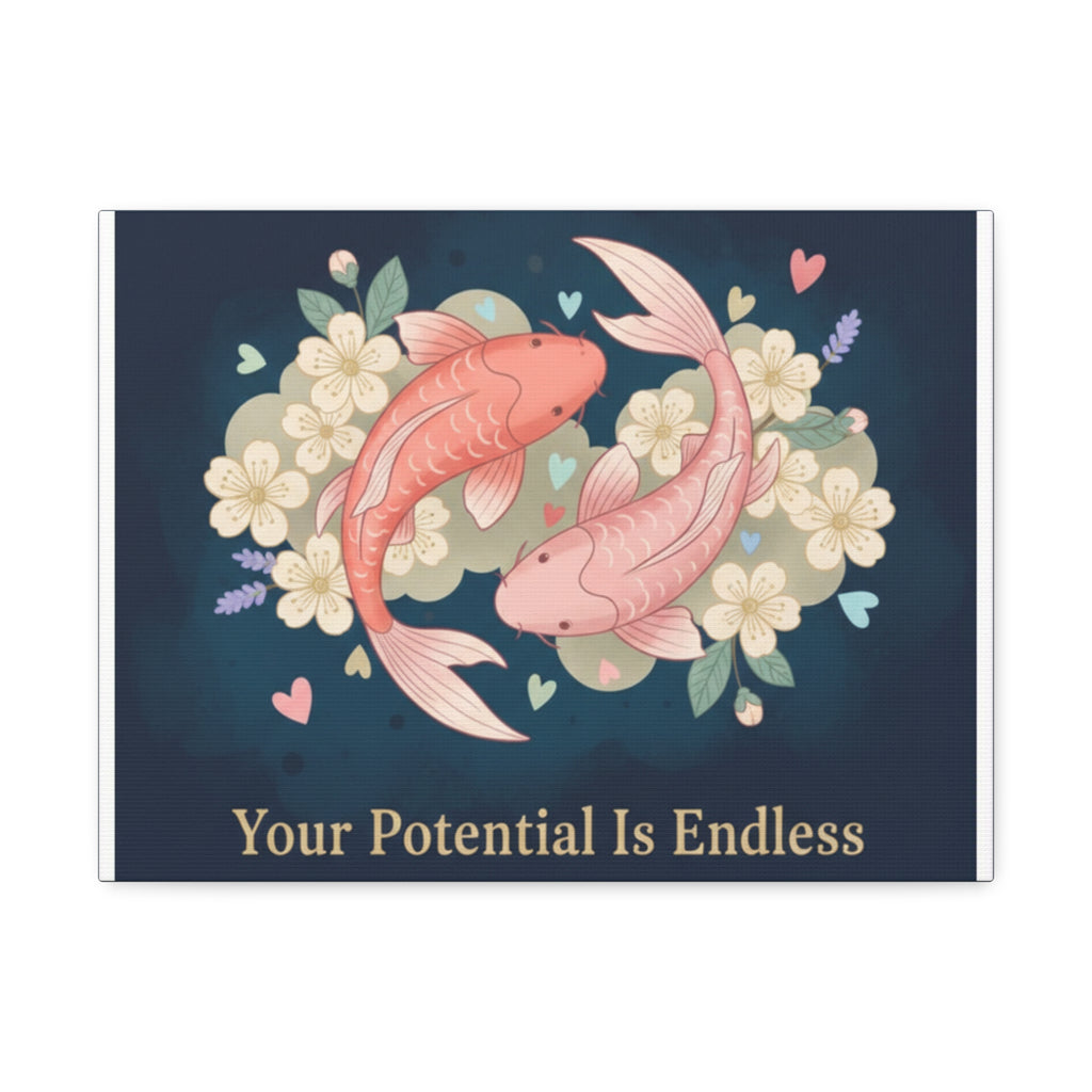 Koi Canvas Print – Your Potential is Endless