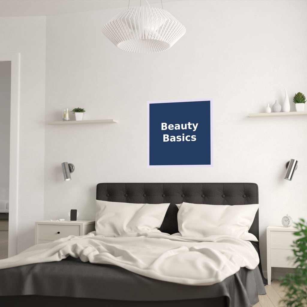 "Beauty Basics" Black Cat Poster | College Girl Gift | Fashion | KayKay Classics