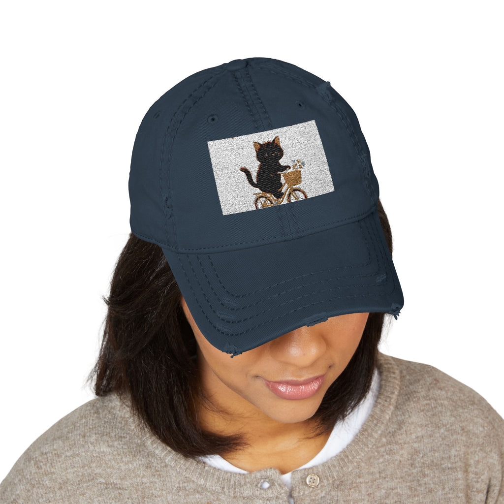 "Life Behind Bars" Black Cat Dad Hat | College Girl Gift | Fashion | KayKay Classics