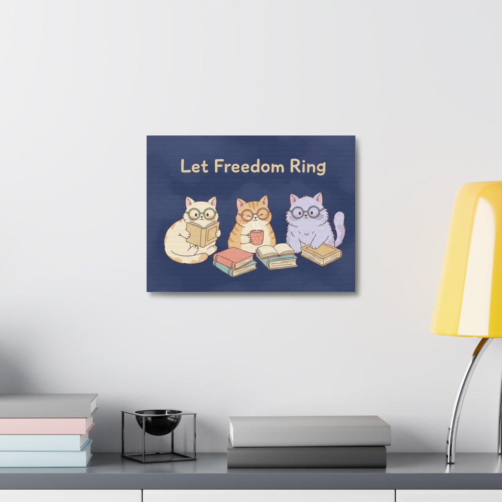 Cats With Glasses Canvas Print – Let Freedom Ring
