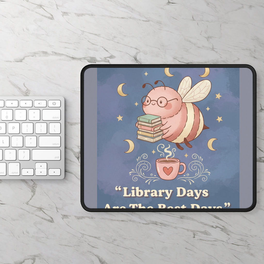 Bee Mouse Pad – Library Days Are the Best Days