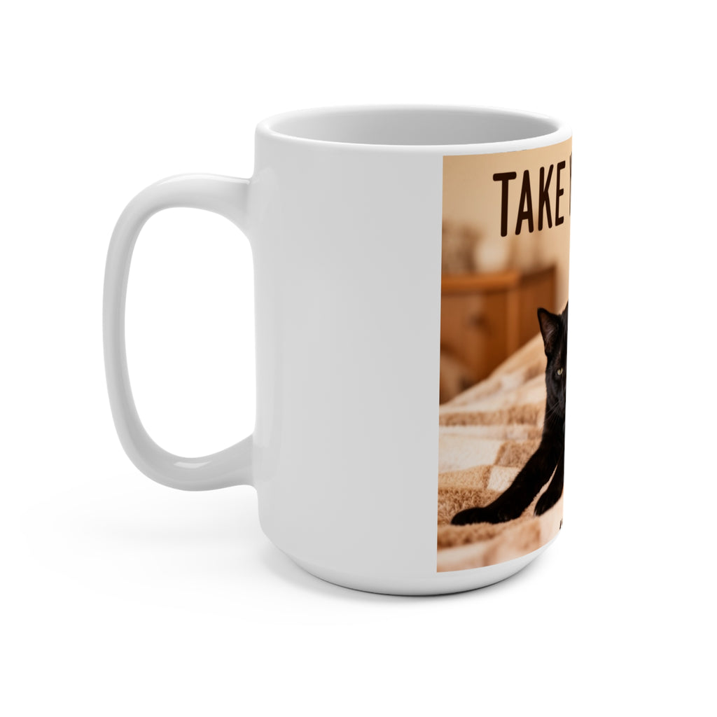 TAKE YOUR TIME Cat Mug 15oz