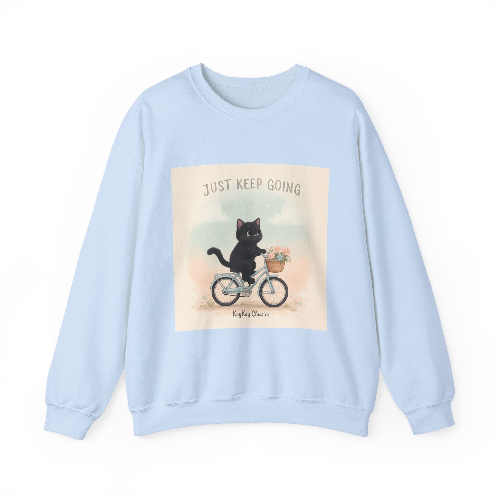 "Design" Black Cat Crewneck | College Girl Gift | Fashion | KayKay Classics