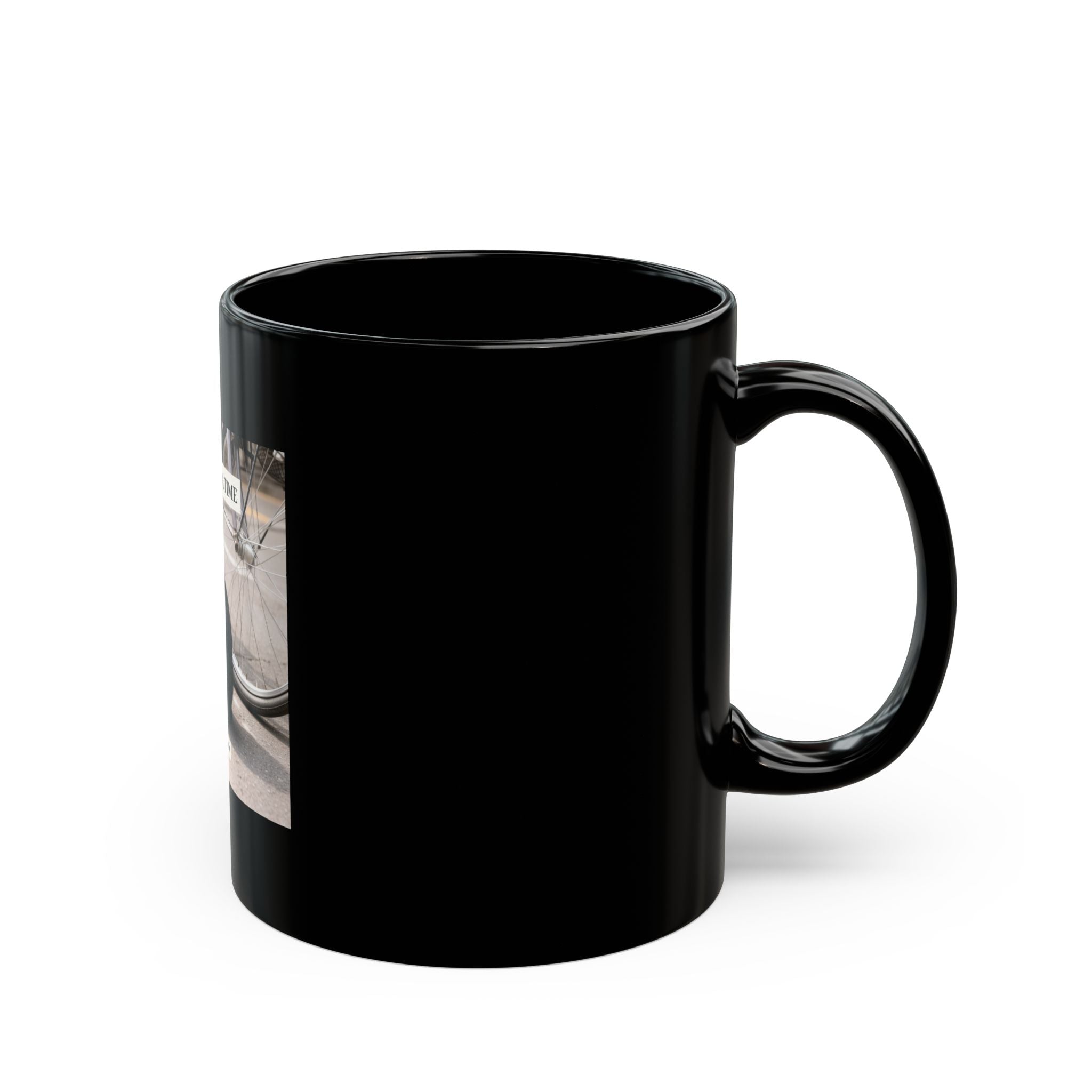 ONE STEP AT A TIME Black Mug 11oz