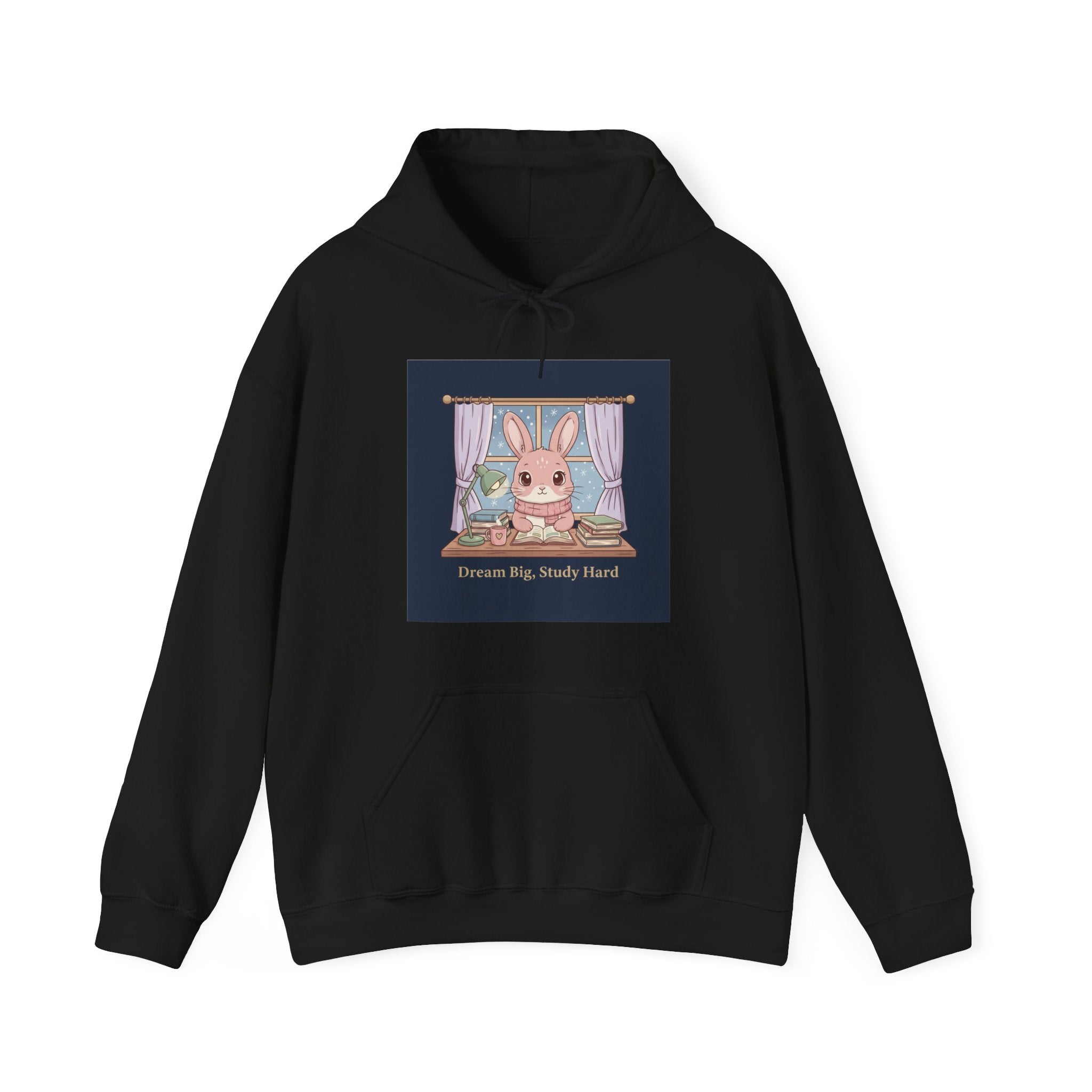 Bunny Hoodie – Dream Big Study Hard