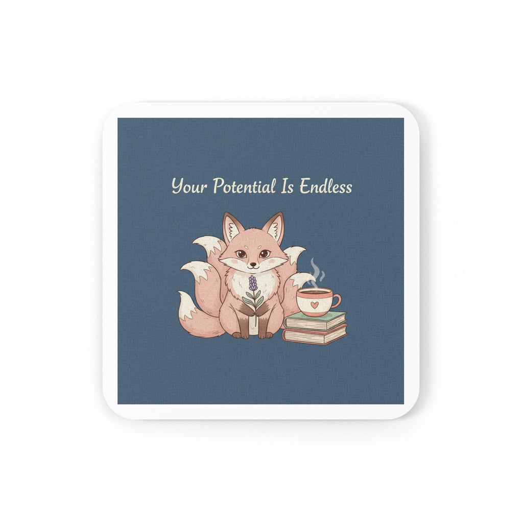 Kitsune Cork Coaster – Your Potential is Endless