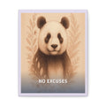 "No Excuses" Black Cat Canvas | College Girl Gift | Fashion | KayKay Classics