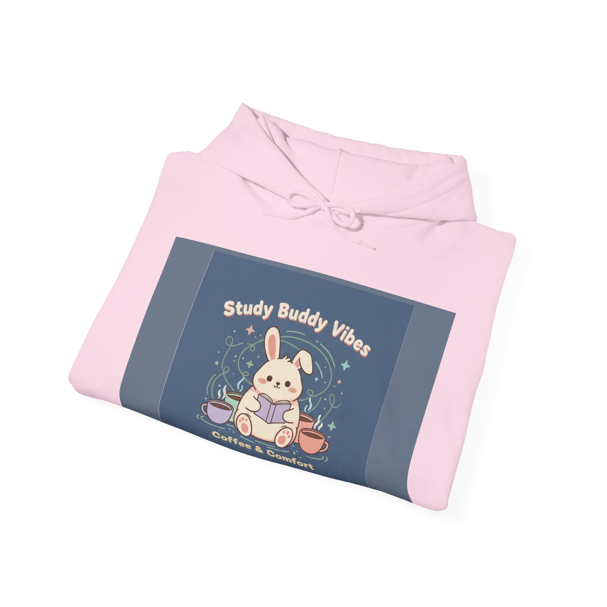 Bunny Hoodie – Study Buddy Vibes Coffee Comfort