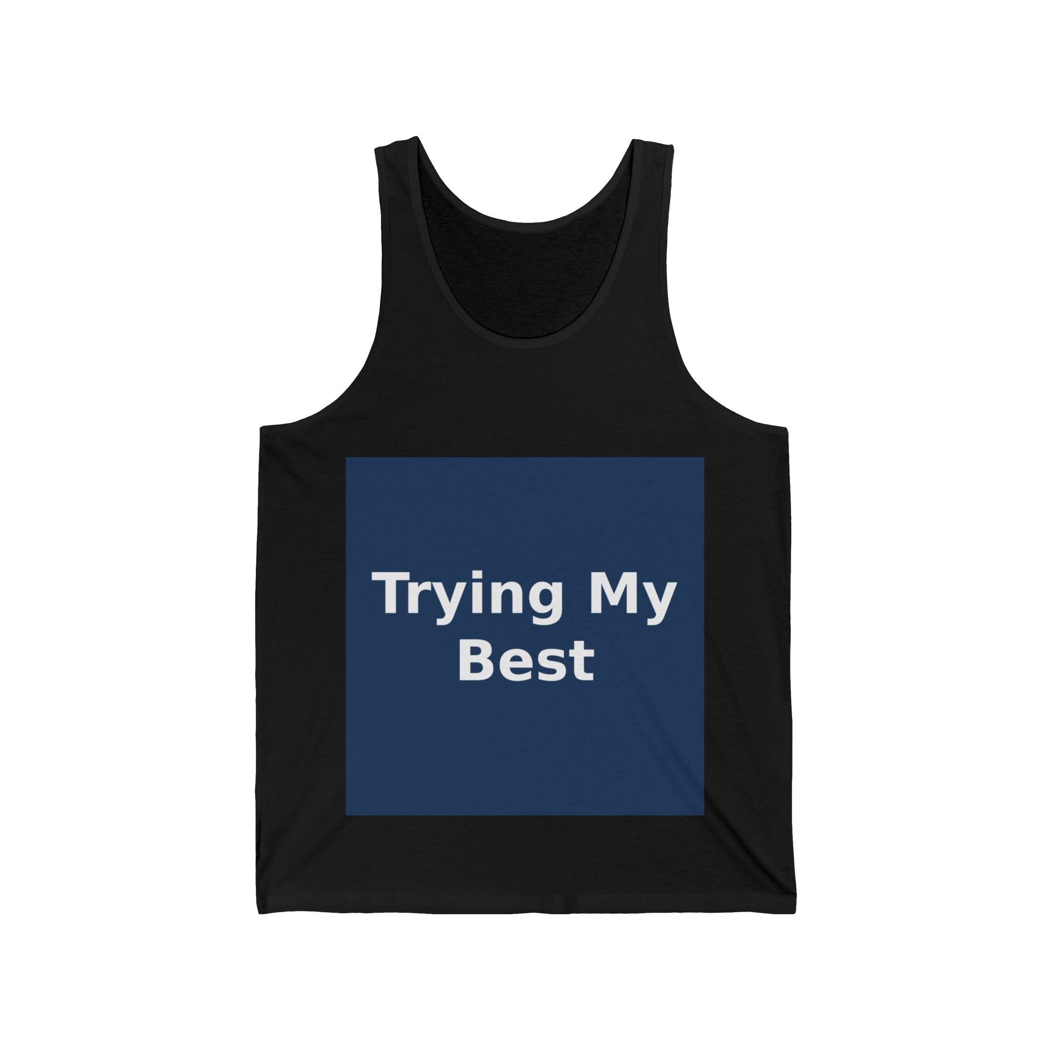 "Trying My Best" Black Cat Tank Top | College Girl Gift | Fashion | KayKay Classics