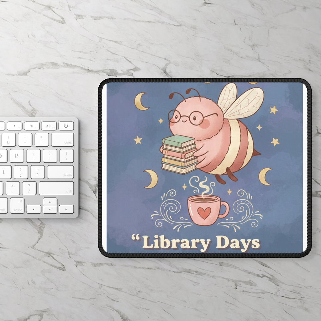 Bee Mouse Pad – Library Days Are the Best Days
