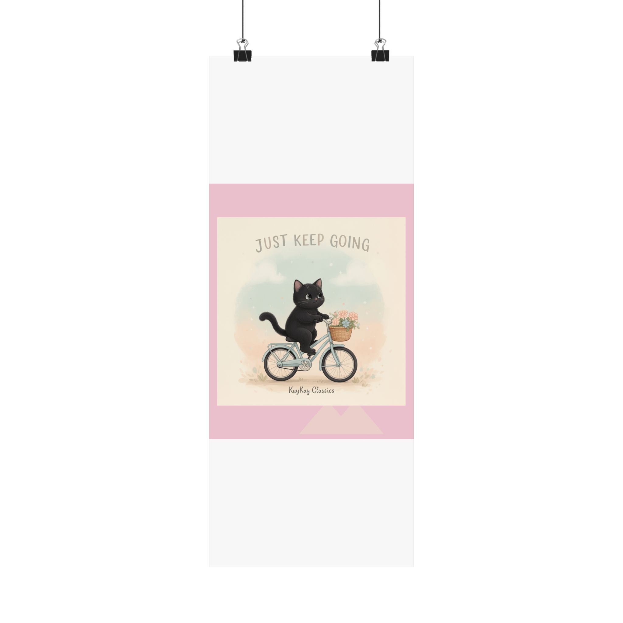 "Design" Black Cat Poster | College Girl Gift | Fashion | KayKay Classics