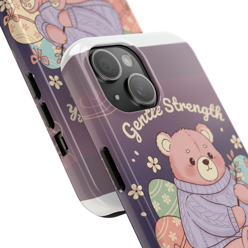 Bear Tough Phone Case – Gentle Strength Bloom Thrive
