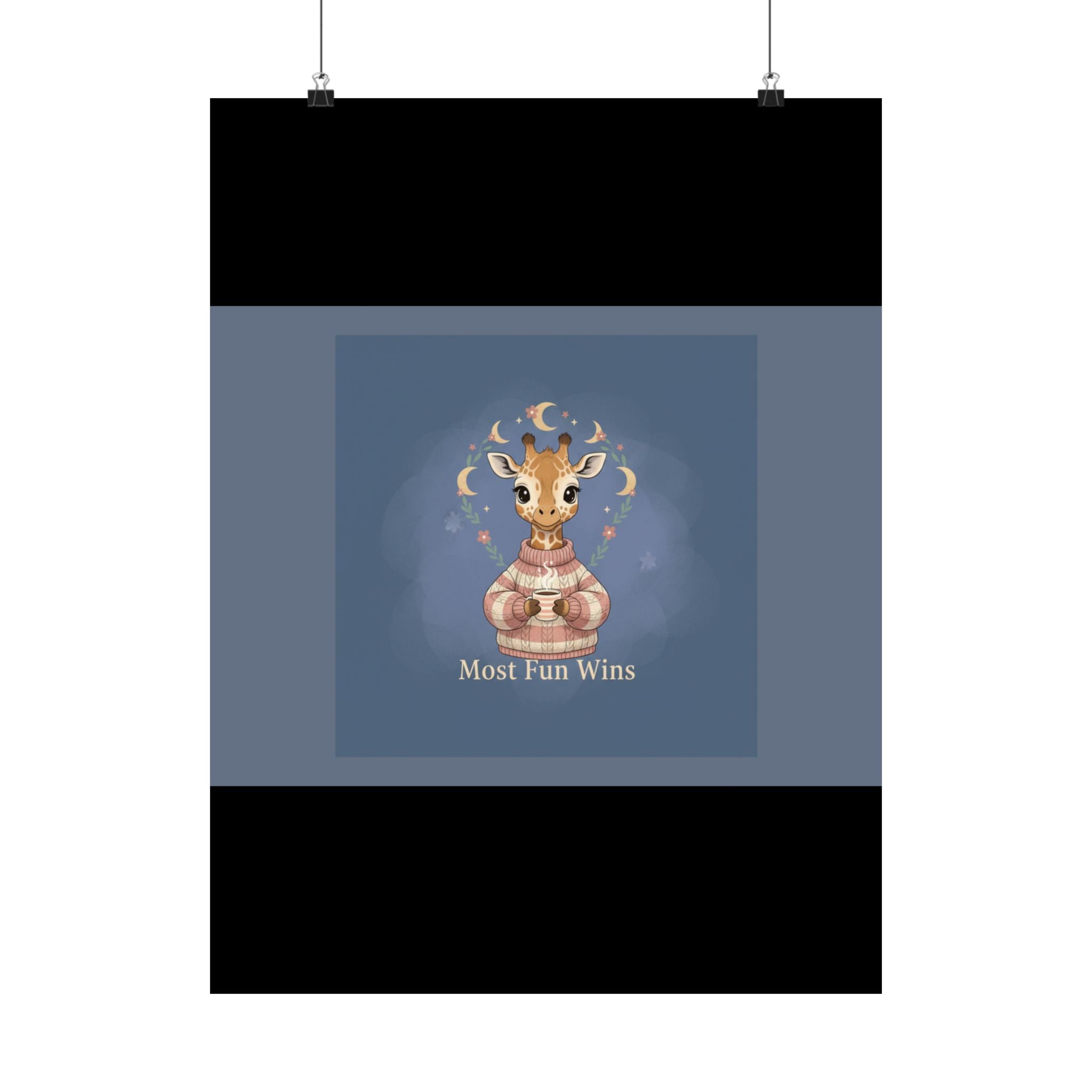 Giraffe Poster – Most Fun Wins