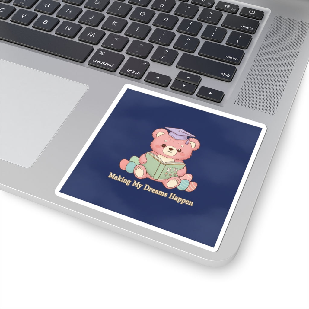 Bear Kiss-Cut Sticker – Making My Dreams Happen