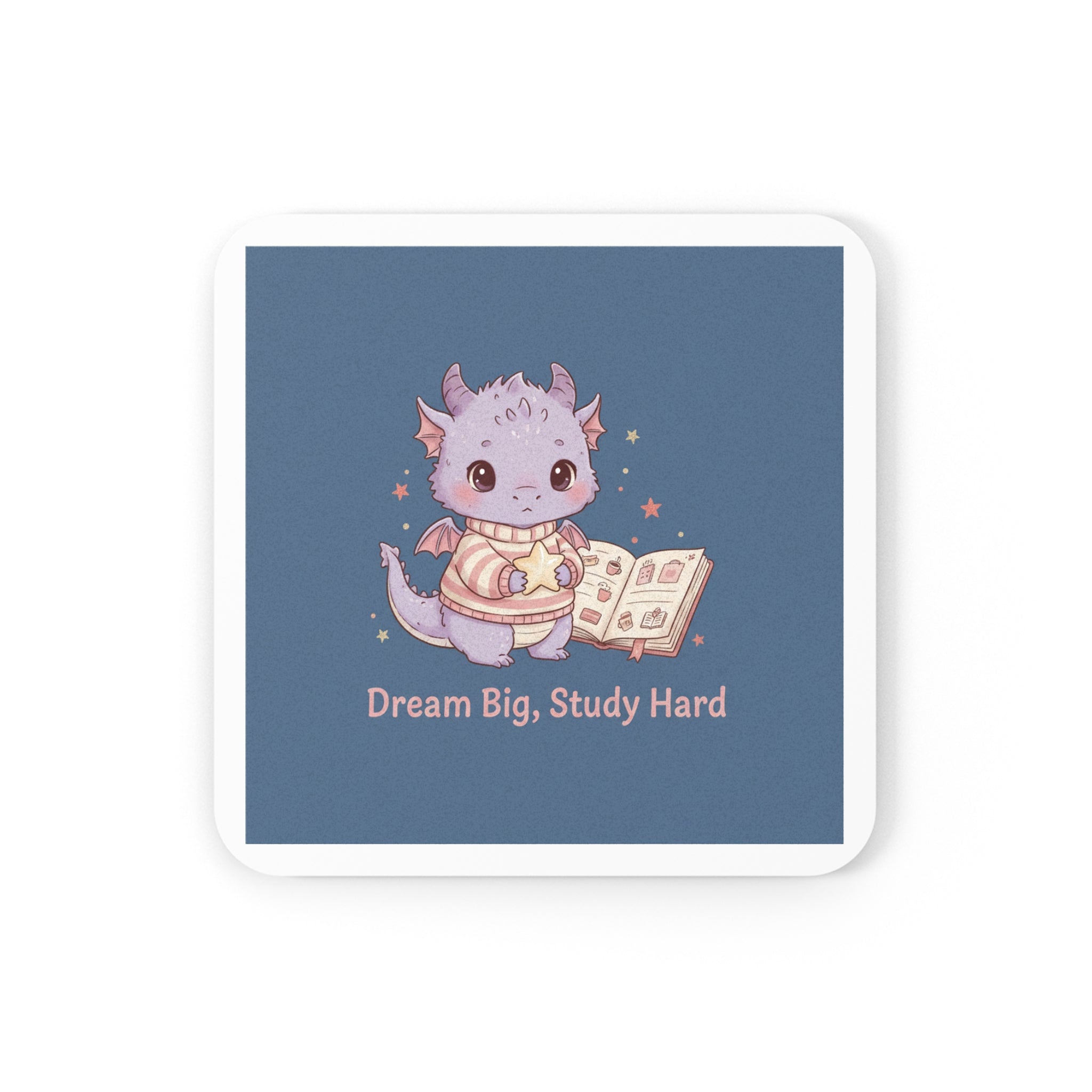 Dragon Cork Coaster – Dream Big Study Hard