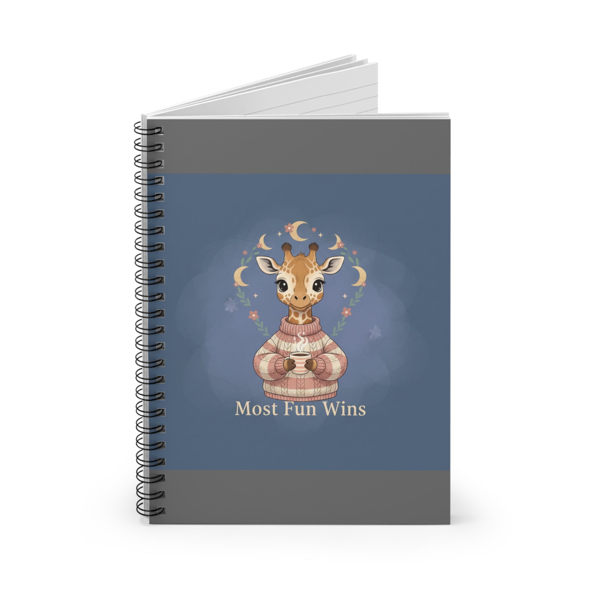 Giraffe Spiral Notebook – Most Fun Wins