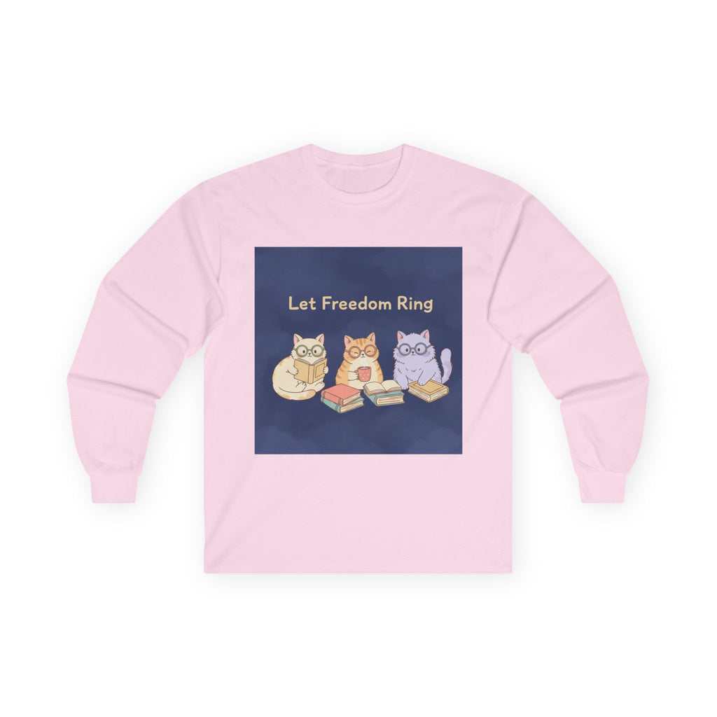 Cats With Glasses Long Sleeve Tee – Let Freedom Ring