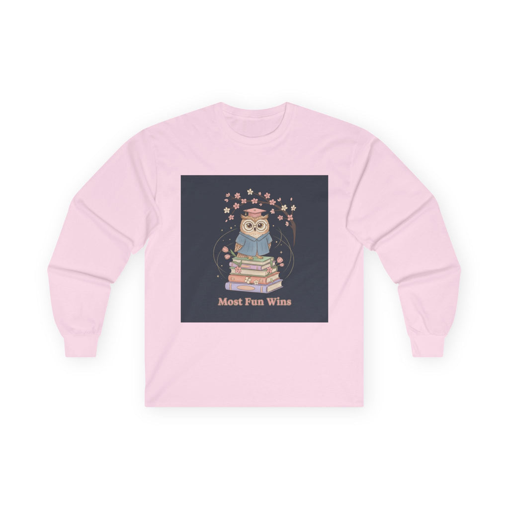 Owl Long Sleeve Tee – Most Fun Wins