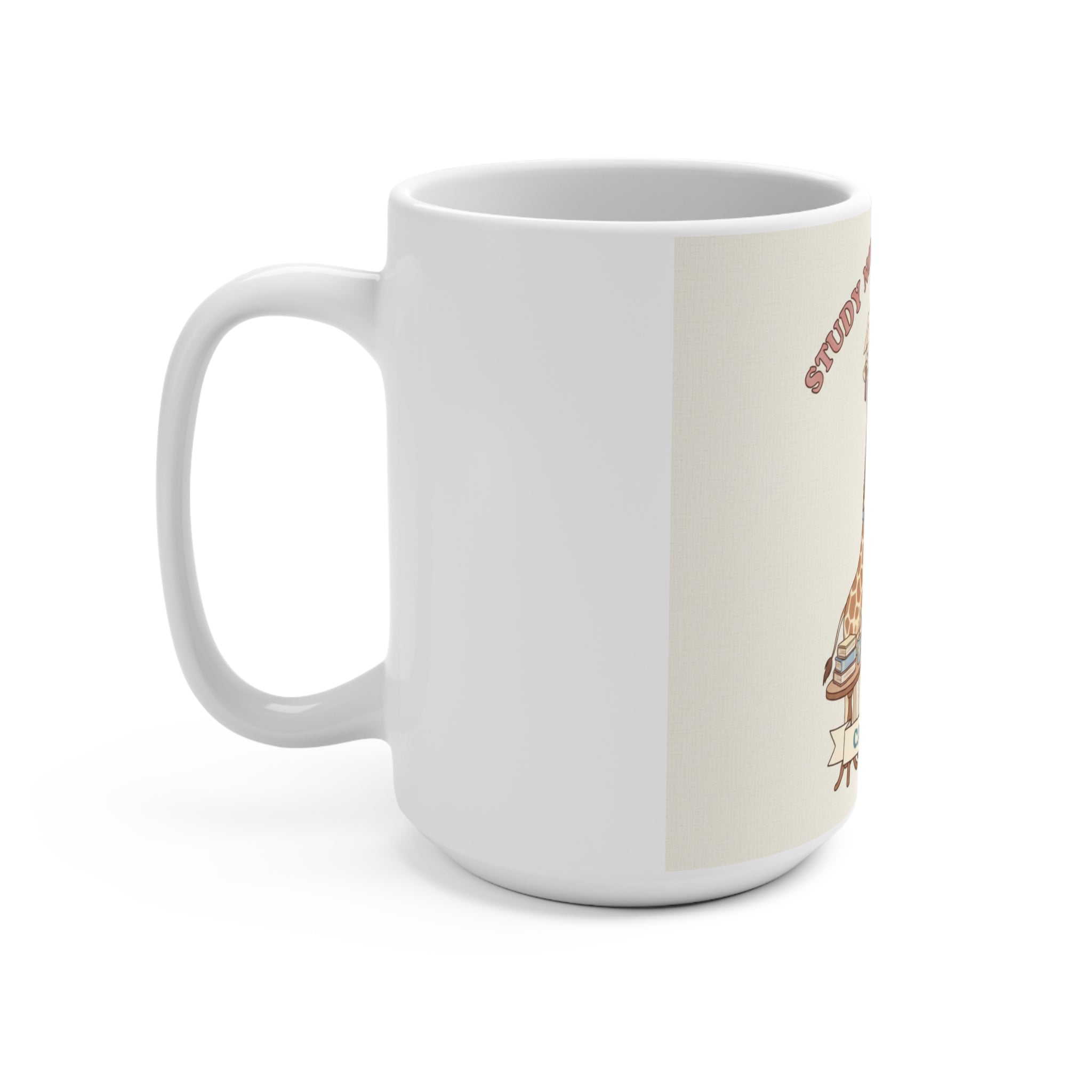 STUDY NOW, SLAY LATER Giraffe Mug 15oz