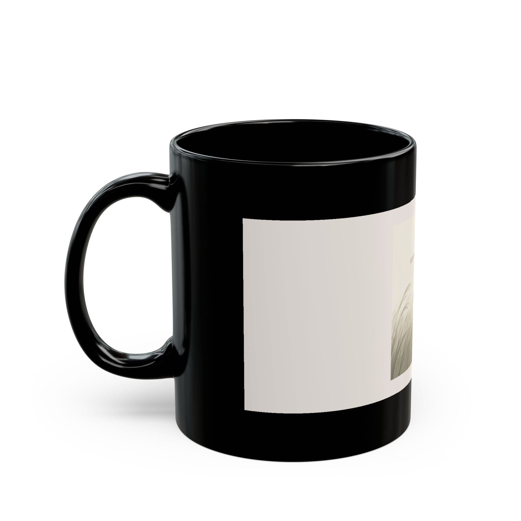 "LET THINGS UNFOLD" Black Cat Black Mug | College Girl Gift | Fashion | KayKay Classics