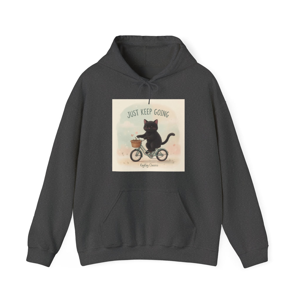 JUST KEEP GOING Cat Hoodie