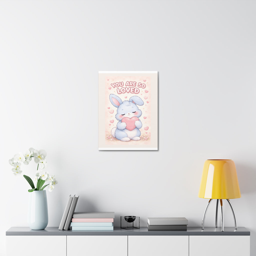 "YOU ARE SO LOVED" Black Cat Canvas | College Girl Gift | Fashion | KayKay Classics