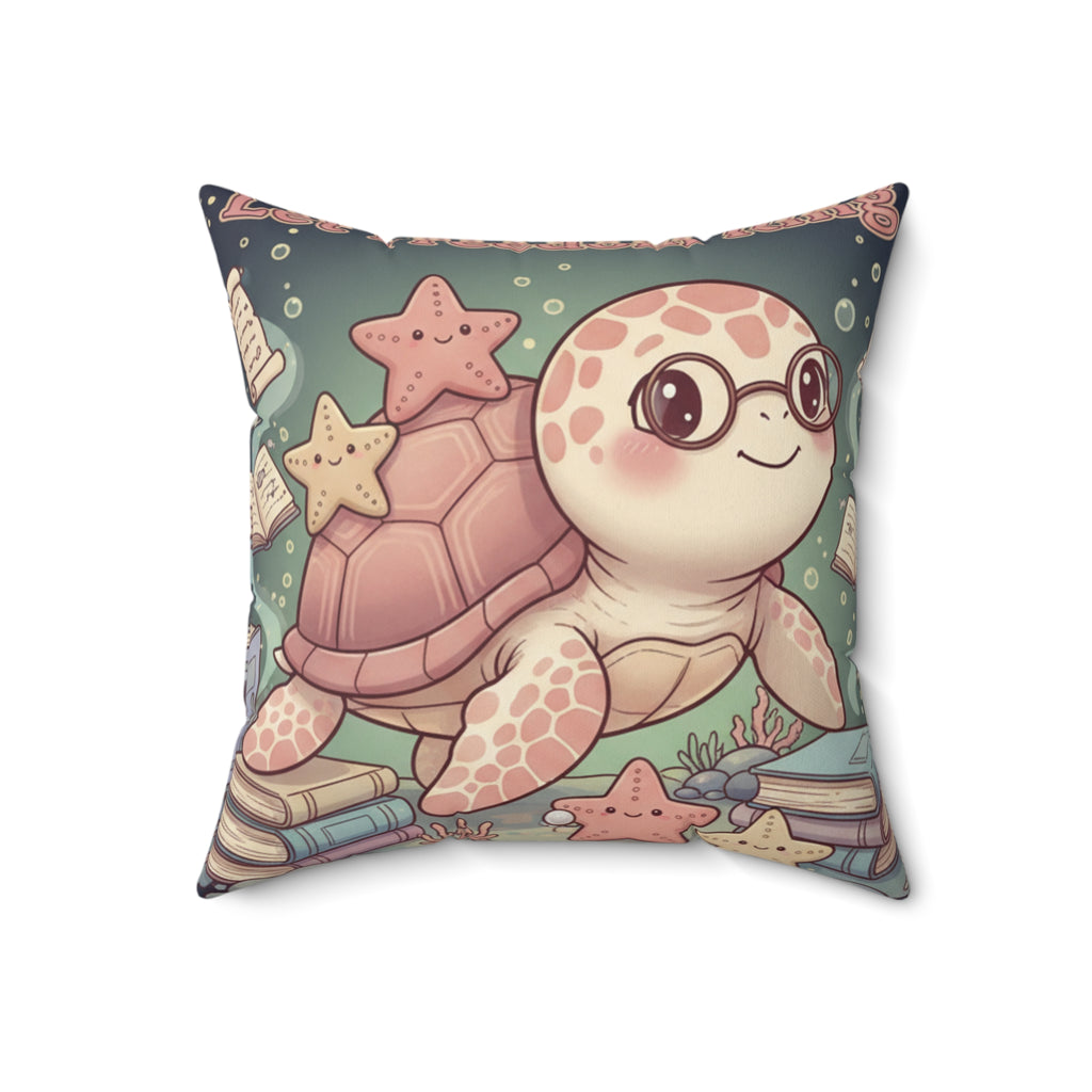 Turtle Square Pillow – Let Freedom Ring