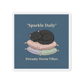 Black Cat Die-Cut Magnet – Sparkle Daily Dreamy Dorm Vibes