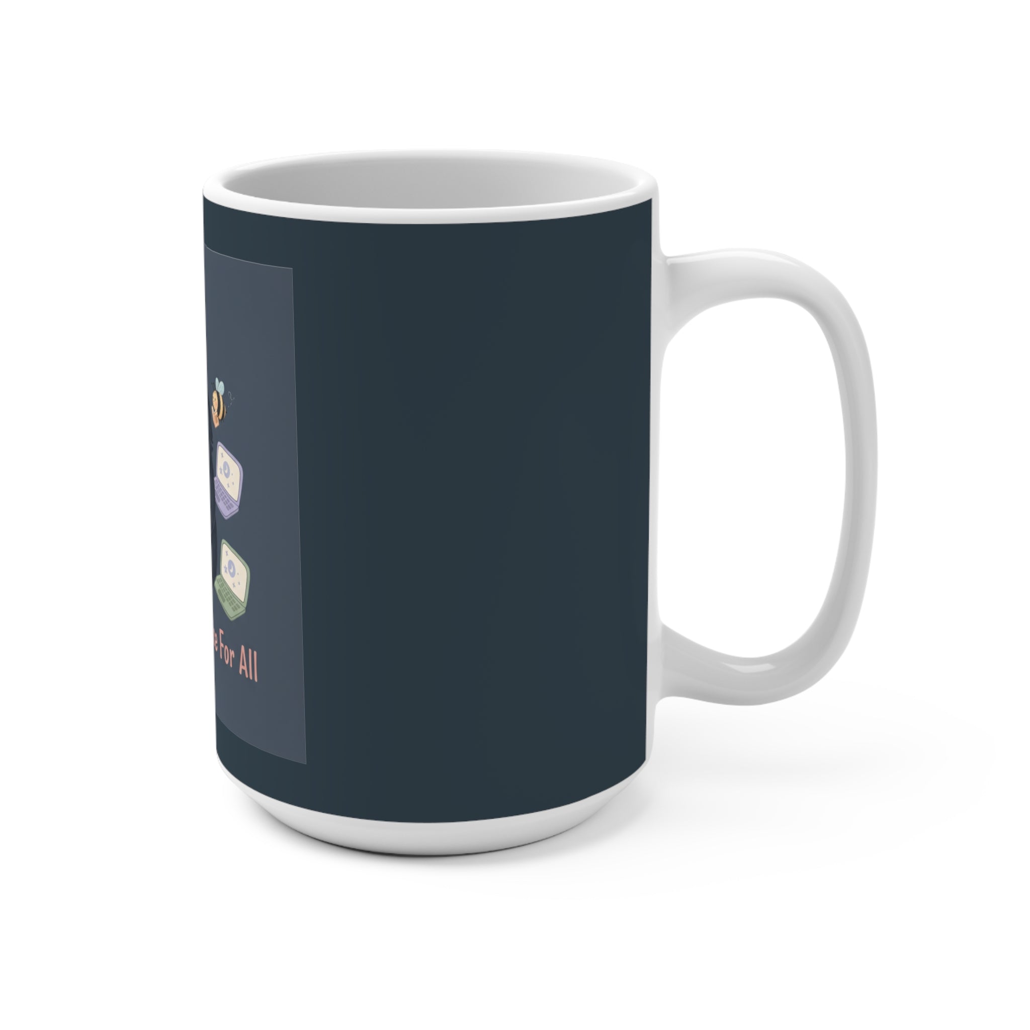 Black Cat Mug 15oz – Liberty and Justice for All