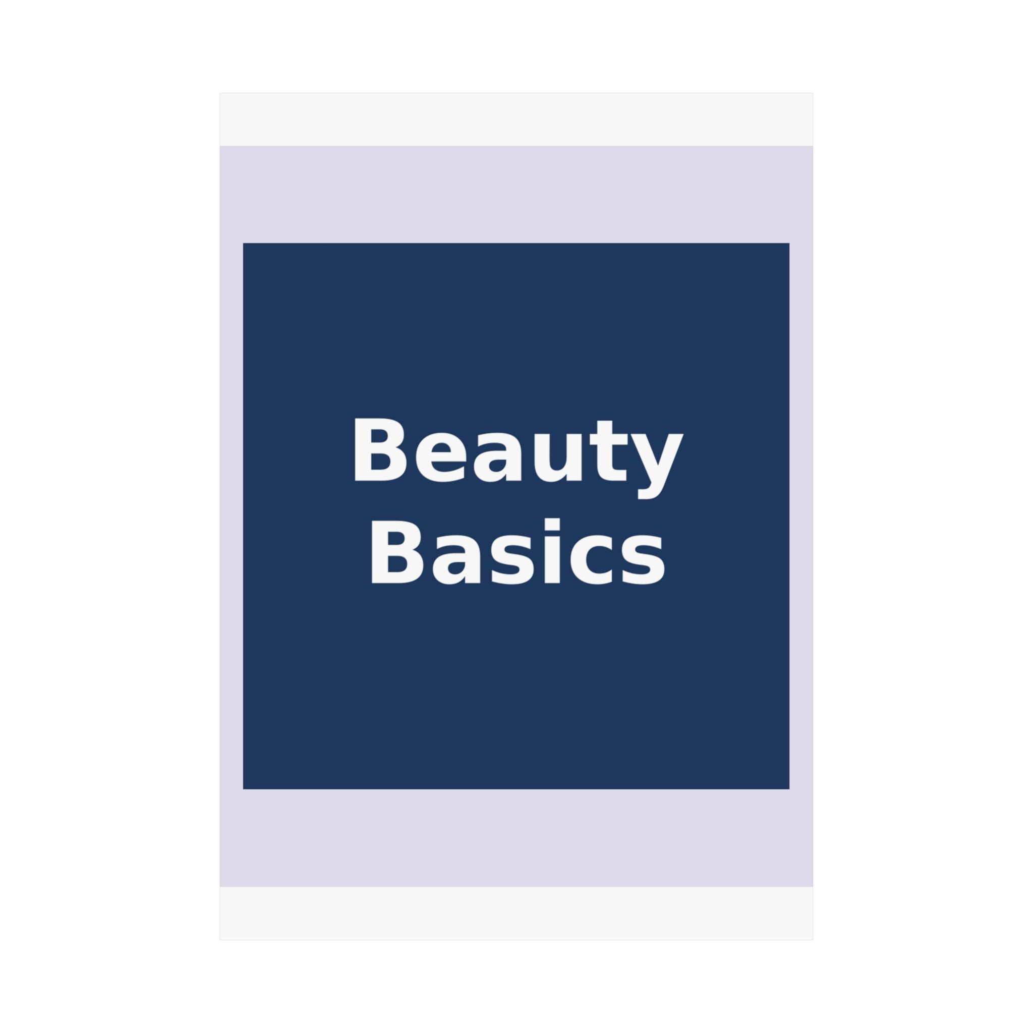 "Beauty Basics" Black Cat Poster | College Girl Gift | Fashion | KayKay Classics