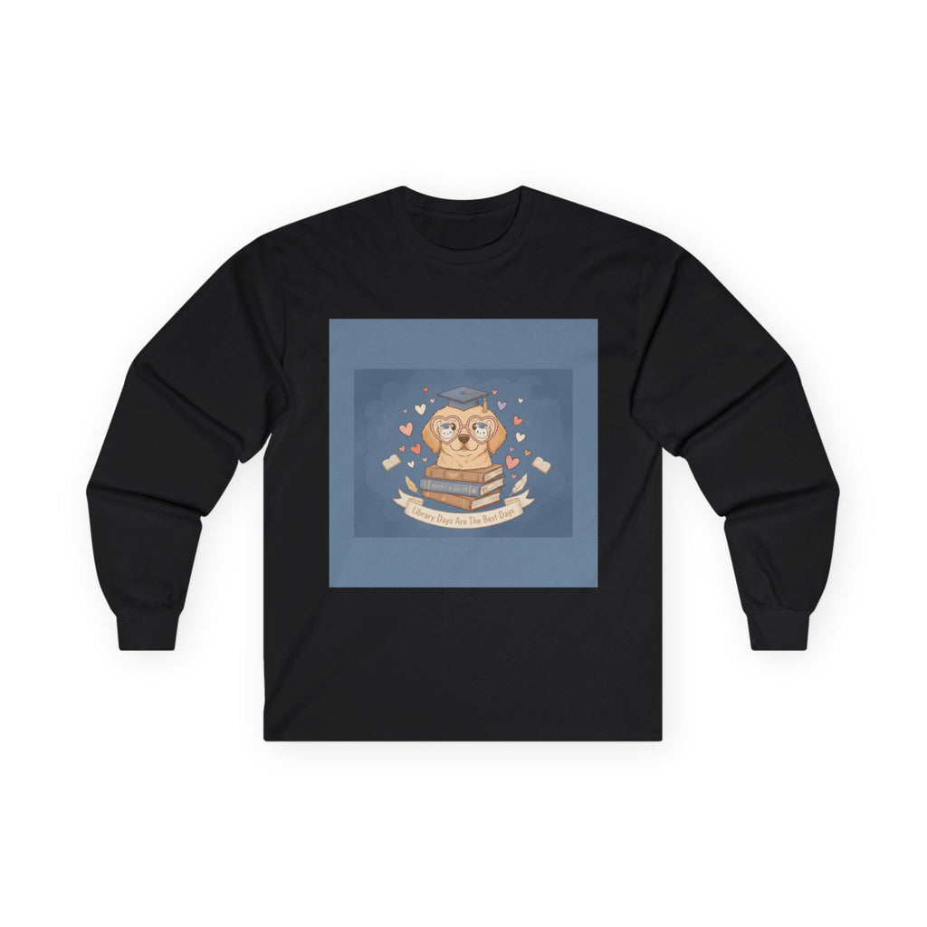Library Days Are The Best Days Dog Long Sleeve Tee
