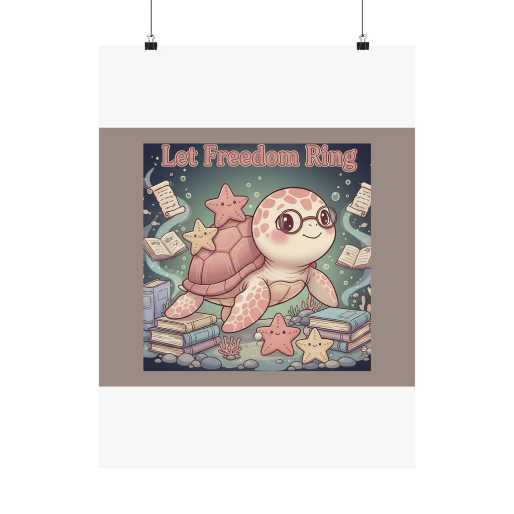 Turtle Poster – Let Freedom Ring