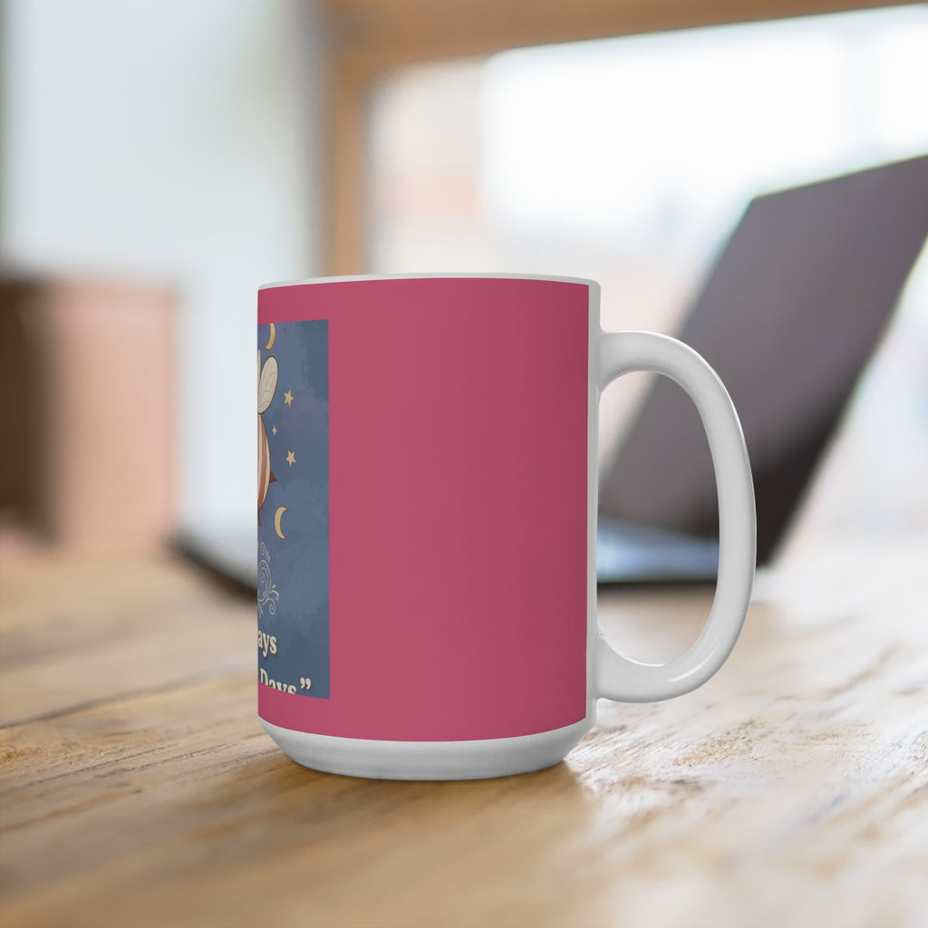 Bee Mug 15oz – Library Days Are the Best Days
