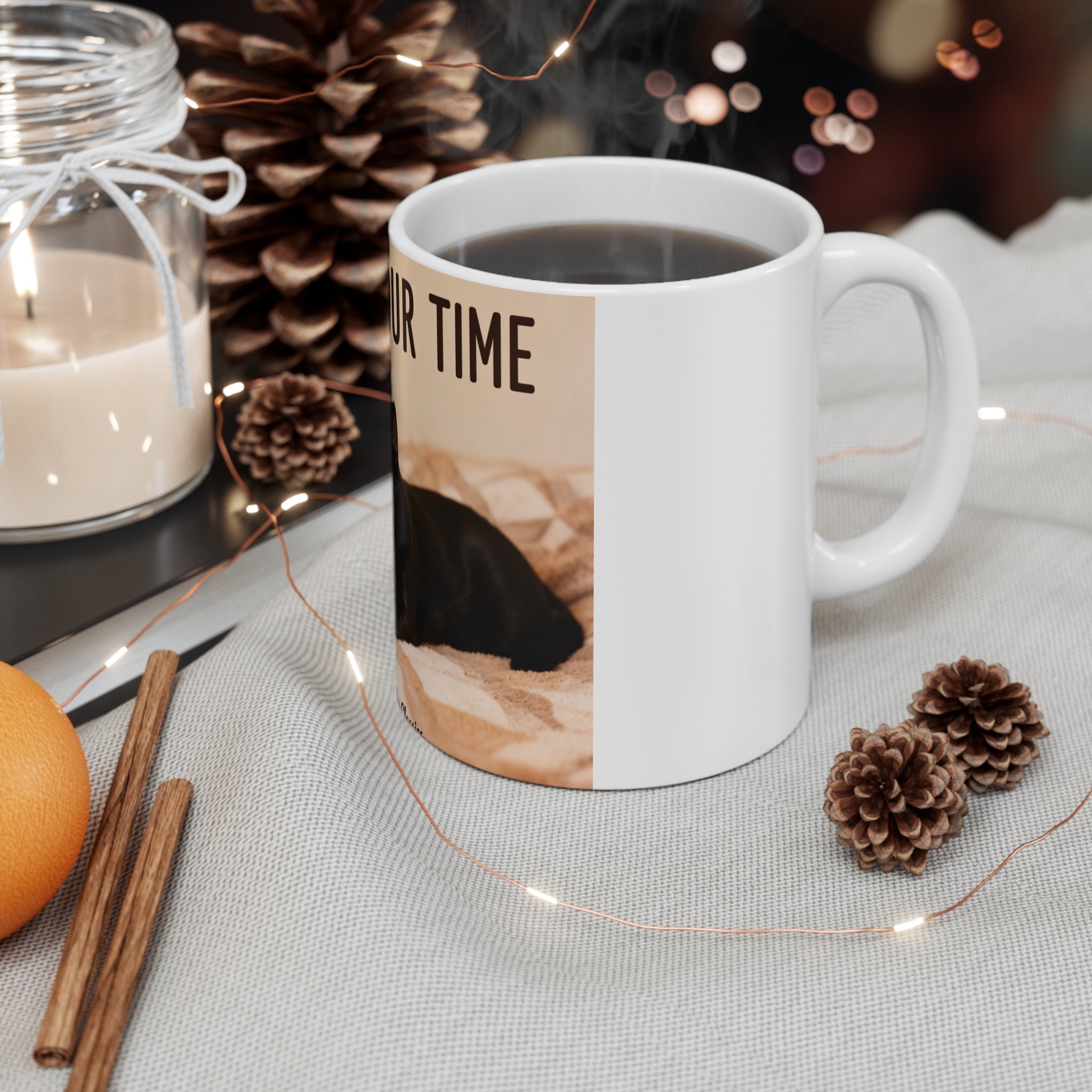 TAKE YOUR TIME Cat Mug 11oz