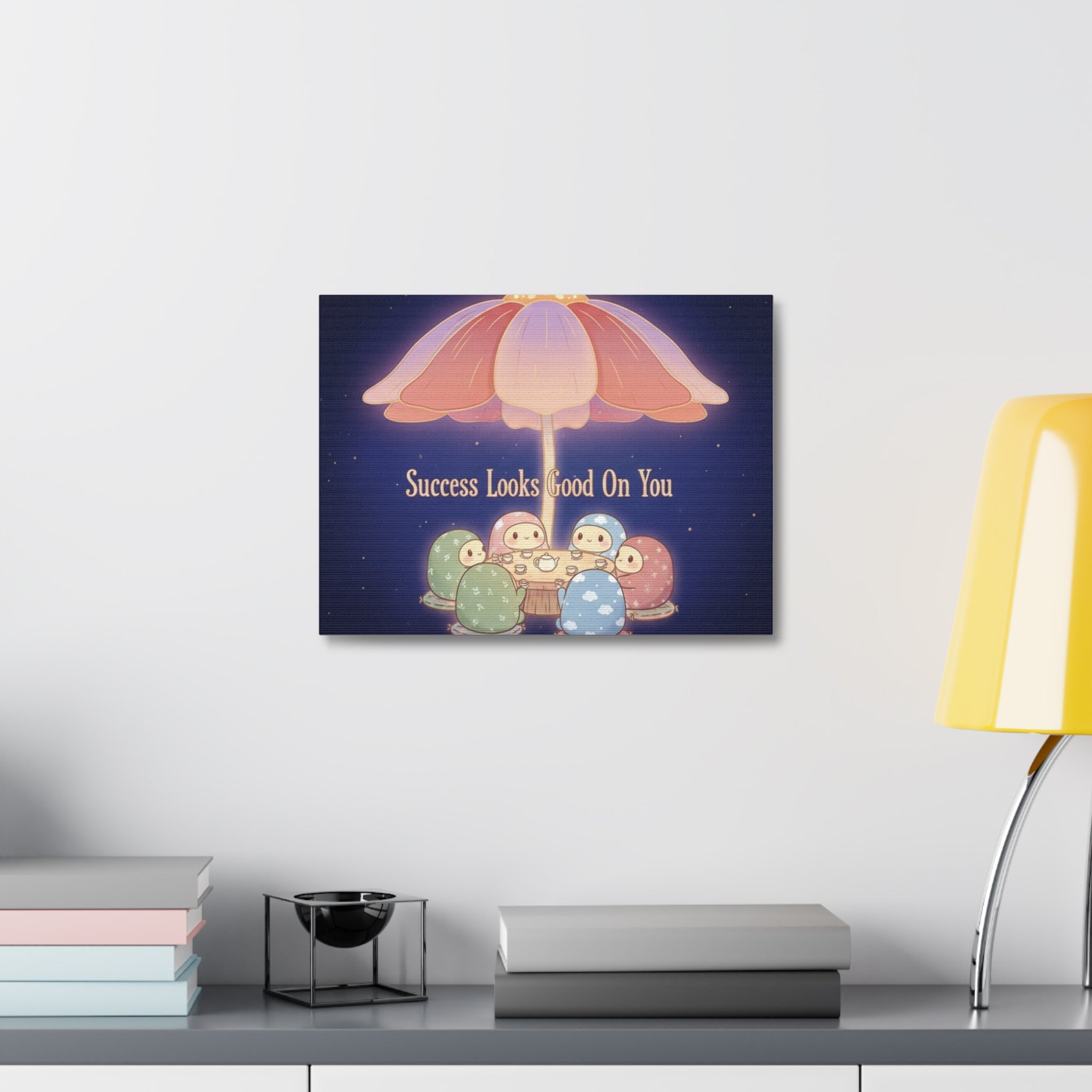 Tiny Chibi Creatures Canvas Print – Success Looks Good on You