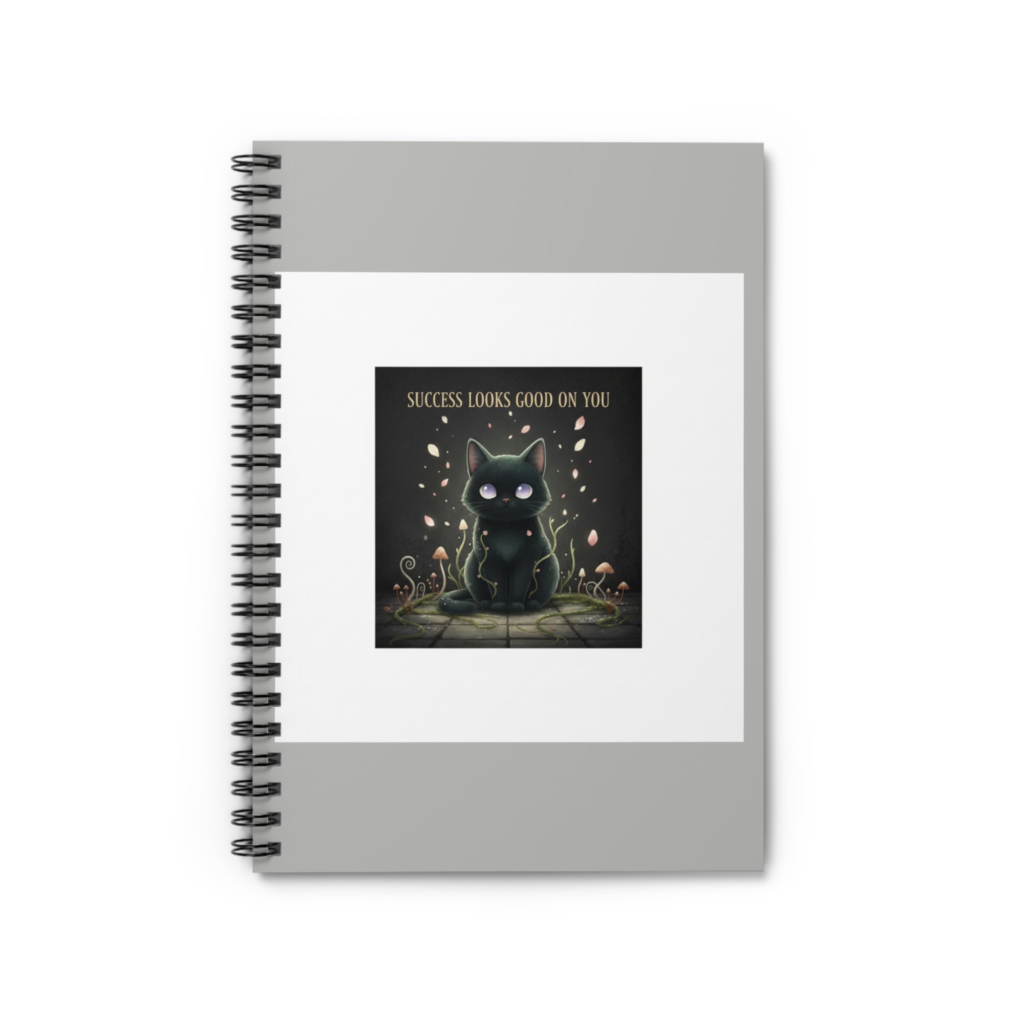 Black Cat Spiral Notebook – Success Looks Good on You