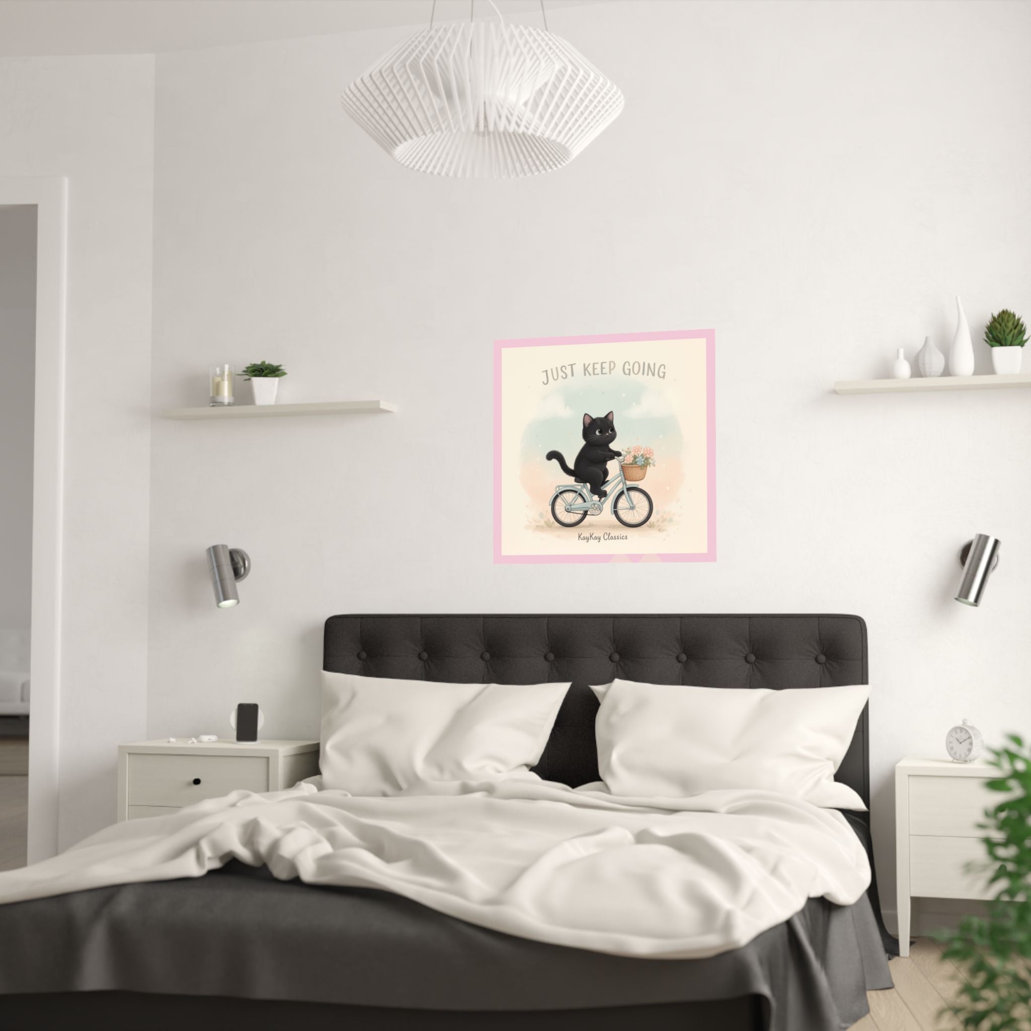 "Design" Black Cat Poster | College Girl Gift | Fashion | KayKay Classics