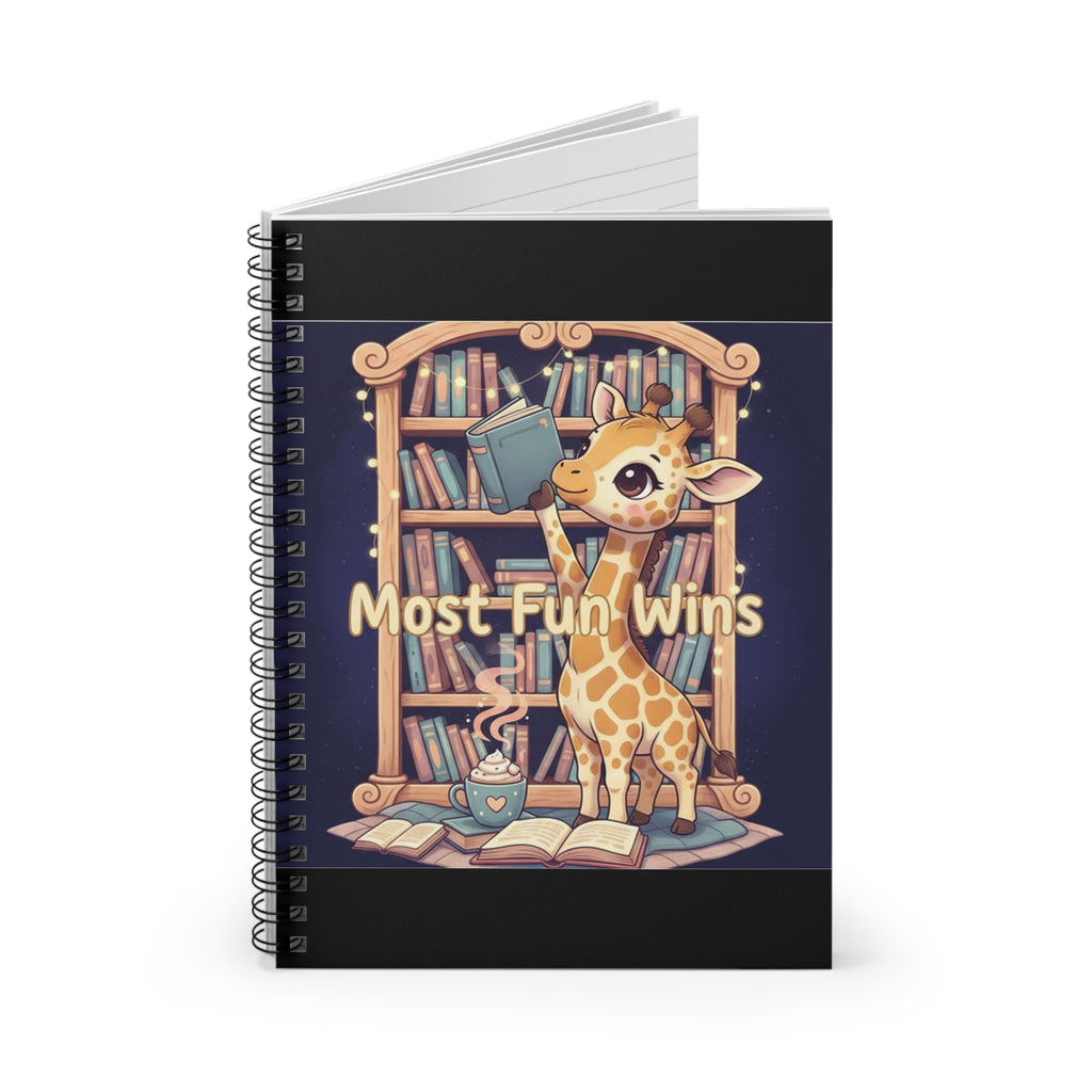 Giraffe Spiral Notebook – Most Fun Wins