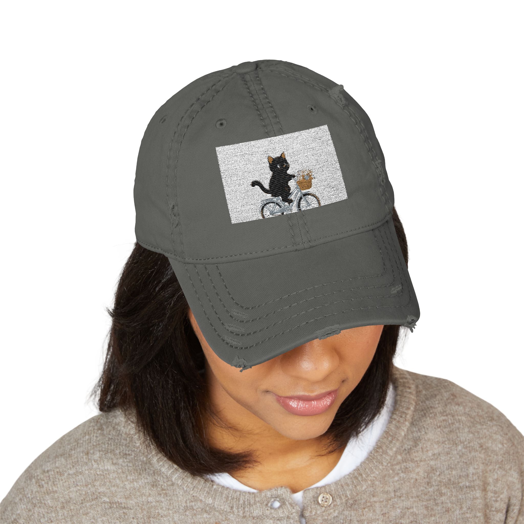"Design" Black Cat Dad Hat | College Girl Gift | Fashion | KayKay Classics