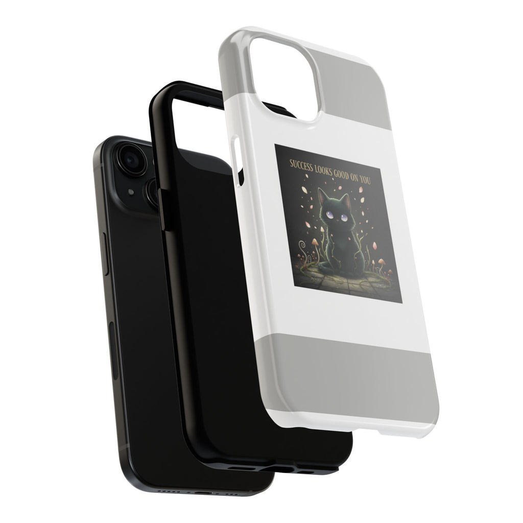 Black Cat Tough Phone Case – Success Looks Good on You